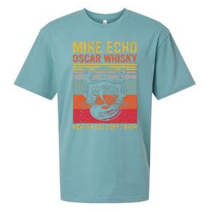 Cat Pilot Mike Echo Oscar Whisky How Do You Copy Sueded Cloud Jersey T-Shirt