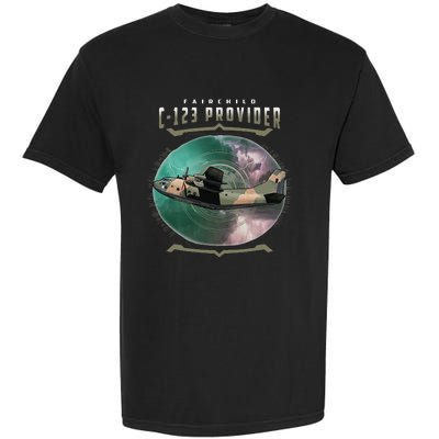 C123 Provider Military Transport Aircraft Pilot Veteran Garment-Dyed Heavyweight T-Shirt