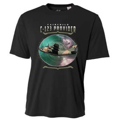 C123 Provider Military Transport Aircraft Pilot Veteran Cooling Performance Crew T-Shirt