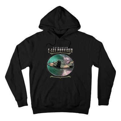 C123 Provider Military Transport Aircraft Pilot Veteran Hoodie