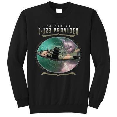 C123 Provider Military Transport Aircraft Pilot Veteran Sweatshirt