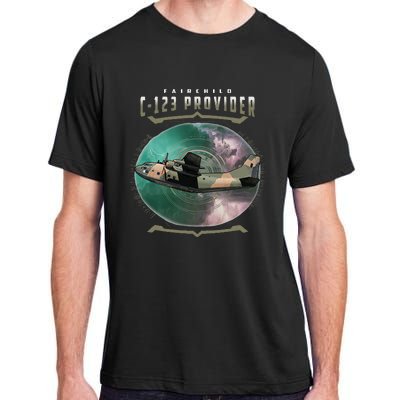 C123 Provider Military Transport Aircraft Pilot Veteran Adult ChromaSoft Performance T-Shirt