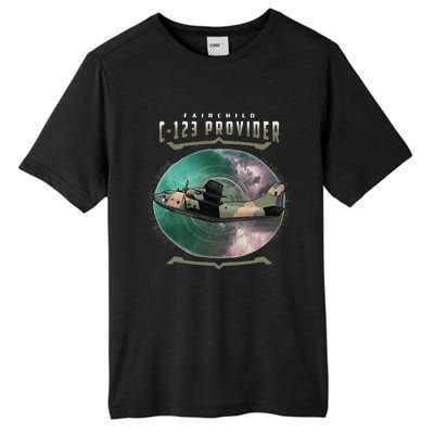 C123 Provider Military Transport Aircraft Pilot Veteran Tall Fusion ChromaSoft Performance T-Shirt