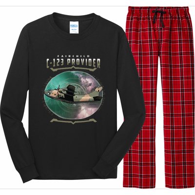 C123 Provider Military Transport Aircraft Pilot Veteran Long Sleeve Pajama Set