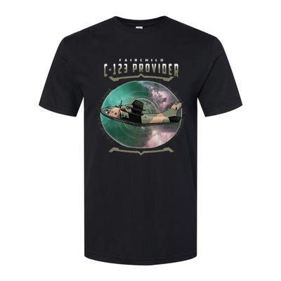 C123 Provider Military Transport Aircraft Pilot Veteran Softstyle CVC T-Shirt