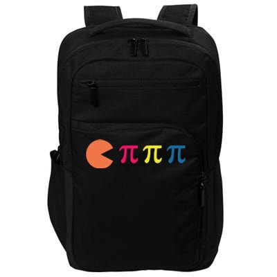 Cool Pac Man Eating Pi Impact Tech Backpack