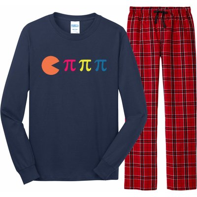 Cool Pac Man Eating Pi Long Sleeve Pajama Set