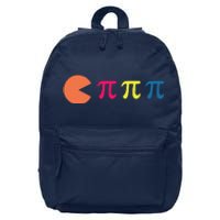 Cool Pac Man Eating Pi 16 in Basic Backpack