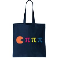 Cool Pac Man Eating Pi Tote Bag