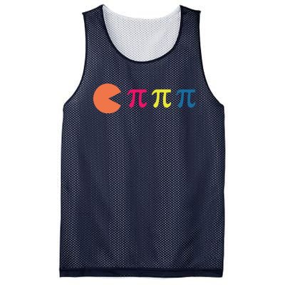 Cool Pac Man Eating Pi Mesh Reversible Basketball Jersey Tank