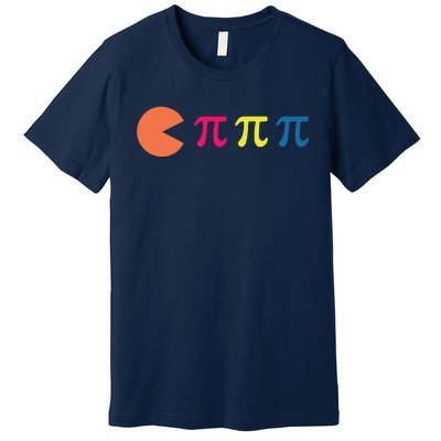 Cool Pac Man Eating Pi Premium T-Shirt