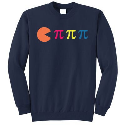 Cool Pac Man Eating Pi Tall Sweatshirt