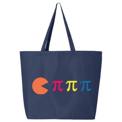 Cool Pac Man Eating Pi 25L Jumbo Tote