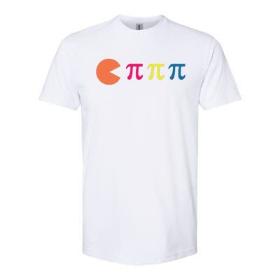 Cool Pac Man Eating Pi Softstyle CVC T-Shirt