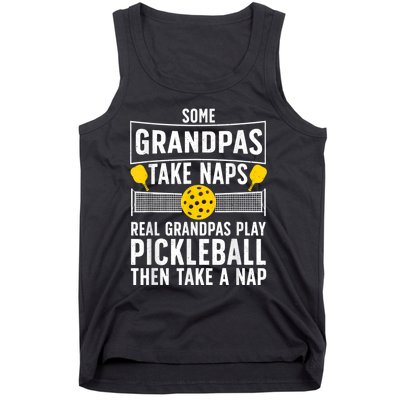 Cool Pickleball Men Grandpa Paddle Sport Pickleball Player Tank Top