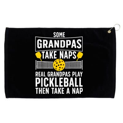 Cool Pickleball Men Grandpa Paddle Sport Pickleball Player Grommeted Golf Towel