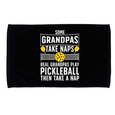 Cool Pickleball Men Grandpa Paddle Sport Pickleball Player Microfiber Hand Towel