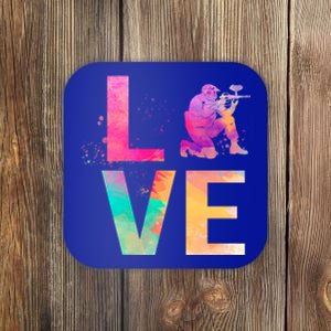 Colorful Paintball Mom Funny Gift Paintball Gift Coaster