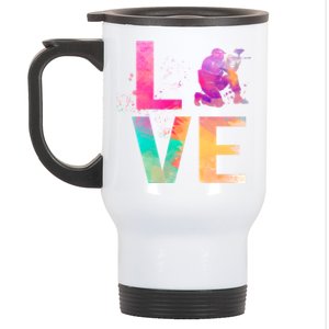 Colorful Paintball Mom Funny Gift Paintball Gift Stainless Steel Travel Mug