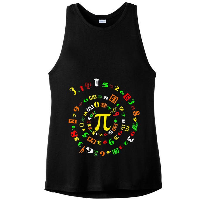 Cutie Pi Math Science Teacher 3 14 Funny Pi Day Ladies PosiCharge Tri-Blend Wicking Tank
