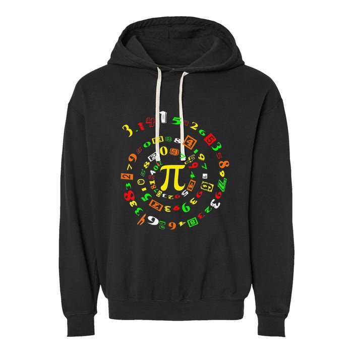 Cutie Pi Math Science Teacher 3 14 Funny Pi Day Garment-Dyed Fleece Hoodie