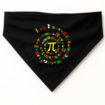 Cutie Pi Math Science Teacher 3 14 Funny Pi Day USA-Made Doggie Bandana