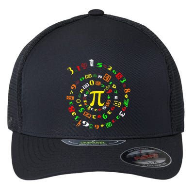 Cutie Pi Math Science Teacher 3 14 Funny Pi Day Flexfit Unipanel Trucker Cap