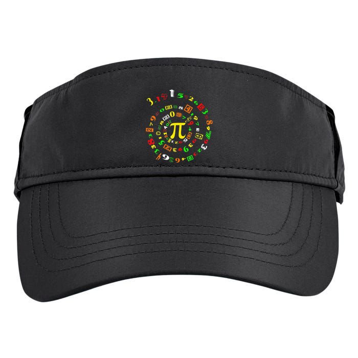 Cutie Pi Math Science Teacher 3 14 Funny Pi Day Adult Drive Performance Visor