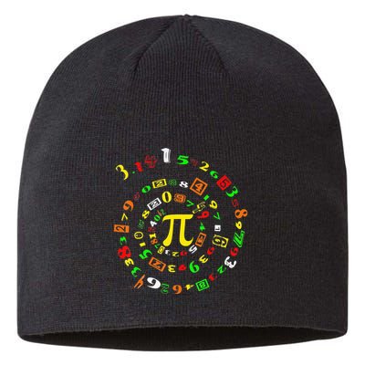 Cutie Pi Math Science Teacher 3 14 Funny Pi Day Sustainable Beanie