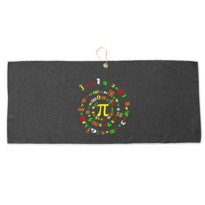 Cutie Pi Math Science Teacher 3 14 Funny Pi Day Large Microfiber Waffle Golf Towel