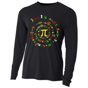 Cutie Pi Math Science Teacher 3 14 Funny Pi Day Cooling Performance Long Sleeve Crew