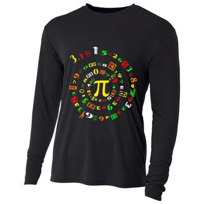 Cutie Pi Math Science Teacher 3 14 Funny Pi Day Cooling Performance Long Sleeve Crew