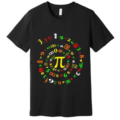 Cutie Pi Math Science Teacher 3 14 Funny Pi Day Premium T-Shirt