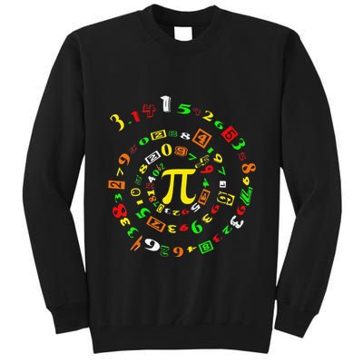 Cutie Pi Math Science Teacher 3 14 Funny Pi Day Tall Sweatshirt