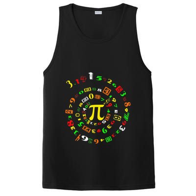 Cutie Pi Math Science Teacher 3 14 Funny Pi Day PosiCharge Competitor Tank