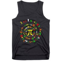 Cutie Pi Math Science Teacher 3 14 Funny Pi Day Tank Top