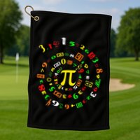 Cutie Pi Math Science Teacher 3 14 Funny Pi Day Golf Towel