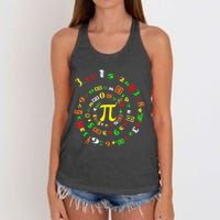 Cutie Pi Math Science Teacher 3 14 Funny Pi Day Women's Knotted Racerback Tank