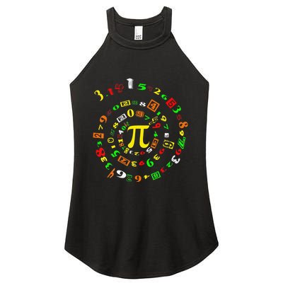 Cutie Pi Math Science Teacher 3 14 Funny Pi Day Women's Perfect Tri Rocker Tank