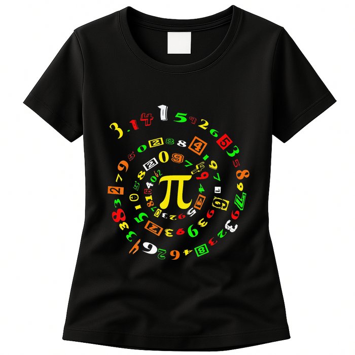 Cutie Pi Math Science Teacher 3 14 Funny Pi Day Womens T-Shirt