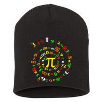 Cutie Pi Math Science Teacher 3 14 Funny Pi Day Short Acrylic Beanie