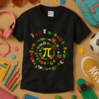 Cutie Pi Math Science Teacher 3 14 Funny Pi Day Kids T-Shirt