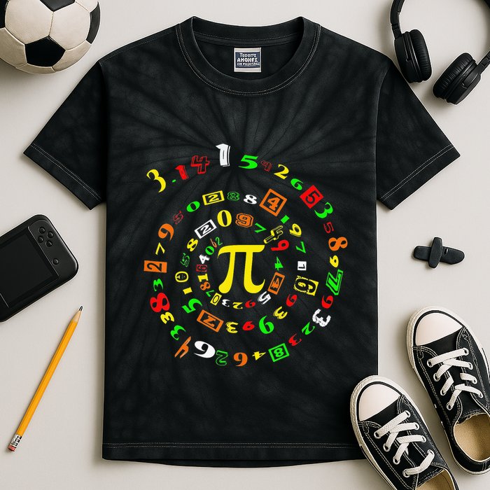Cutie Pi Math Science Teacher 3 14 Funny Pi Day Kids Tie-Dye T-Shirt