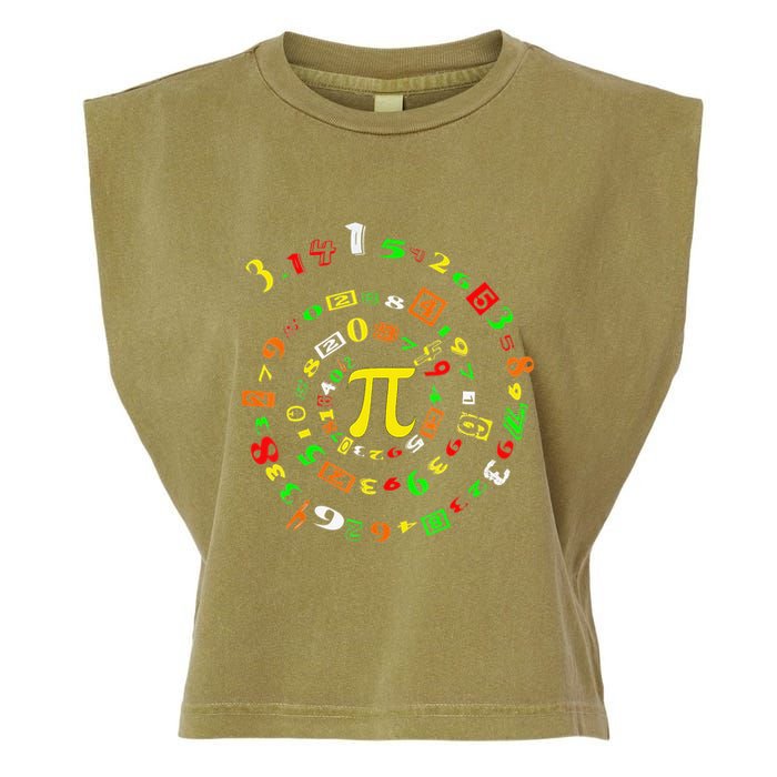 Cutie Pi Math Science Teacher 3 14 Funny Pi Day Garment-Dyed Women's Muscle Tee