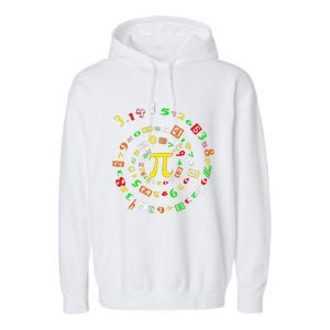 Cutie Pi Math Science Teacher 3 14 Funny Pi Day Garment-Dyed Fleece Hoodie