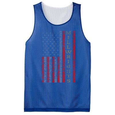 Cool Patriotic Millwrights Us Flag Cute Gift Mesh Reversible Basketball Jersey Tank