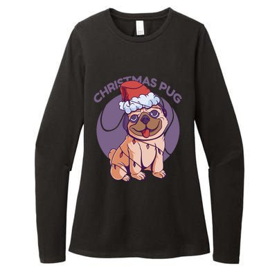 Christmas Pug Meaningful Gift Womens CVC Long Sleeve Shirt