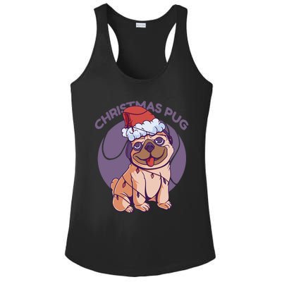 Christmas Pug Meaningful Gift Ladies PosiCharge Competitor Racerback Tank