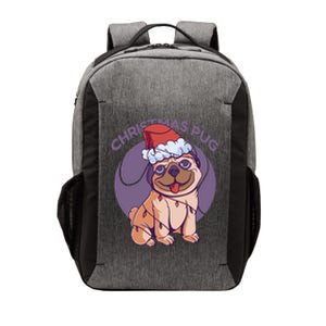 Christmas Pug Meaningful Gift Vector Backpack