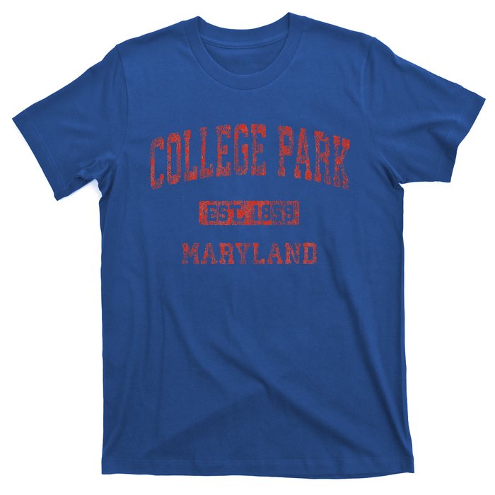 College Park Maryland Md Vintage Athletic Sports T-Shirt